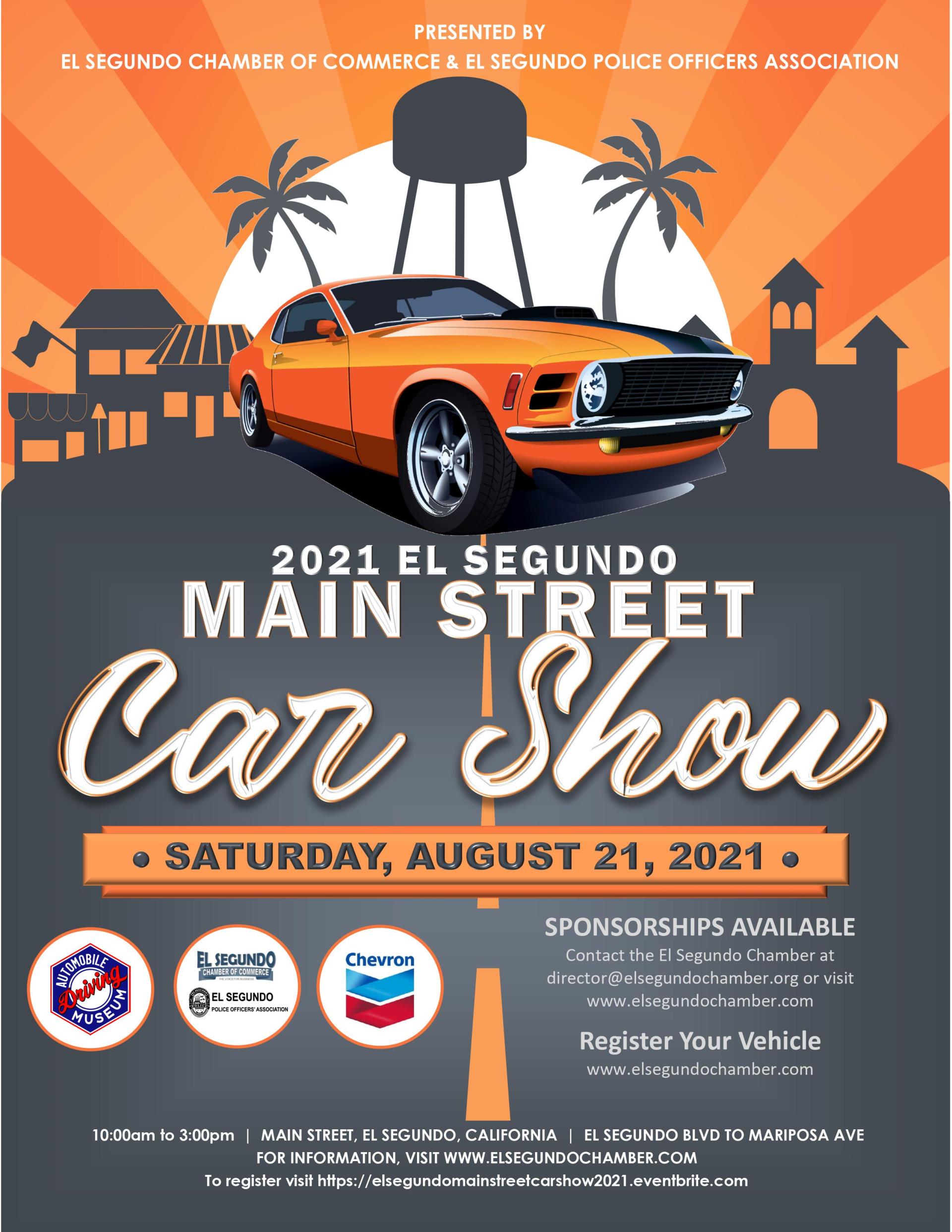 2021 Main Street Car Show Flyer