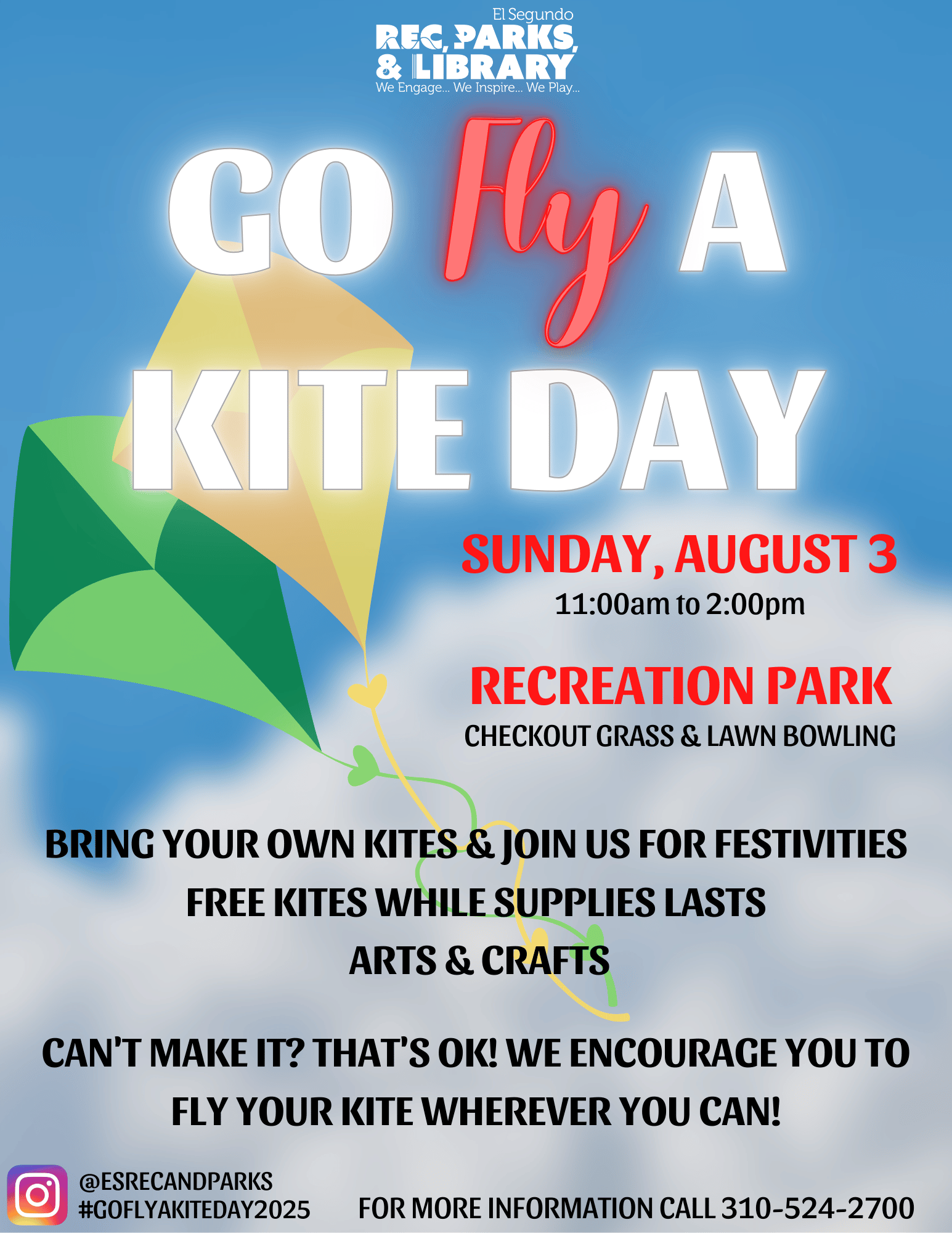 Go Fly A Kite Day 2025 Flyer